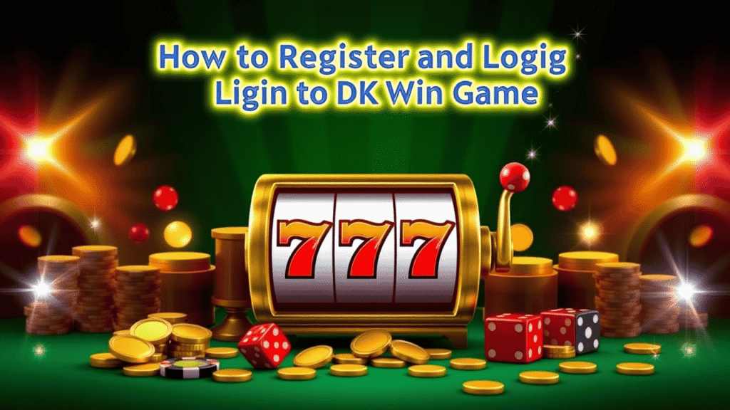 DK Win Game login and sign-up screen on mobile device